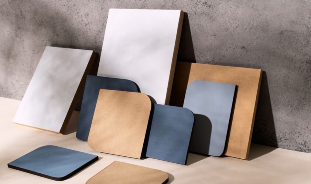 Warehouse inventory of fiber cement boards at a top supplier in Abu Dhabi