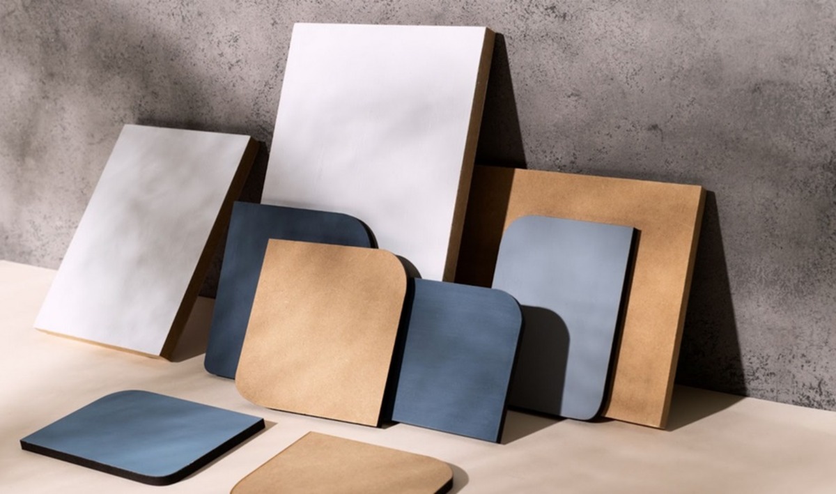 Warehouse inventory of fiber cement boards at a top supplier in Abu Dhabi