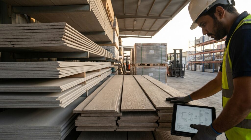 fiber cement board price UAE