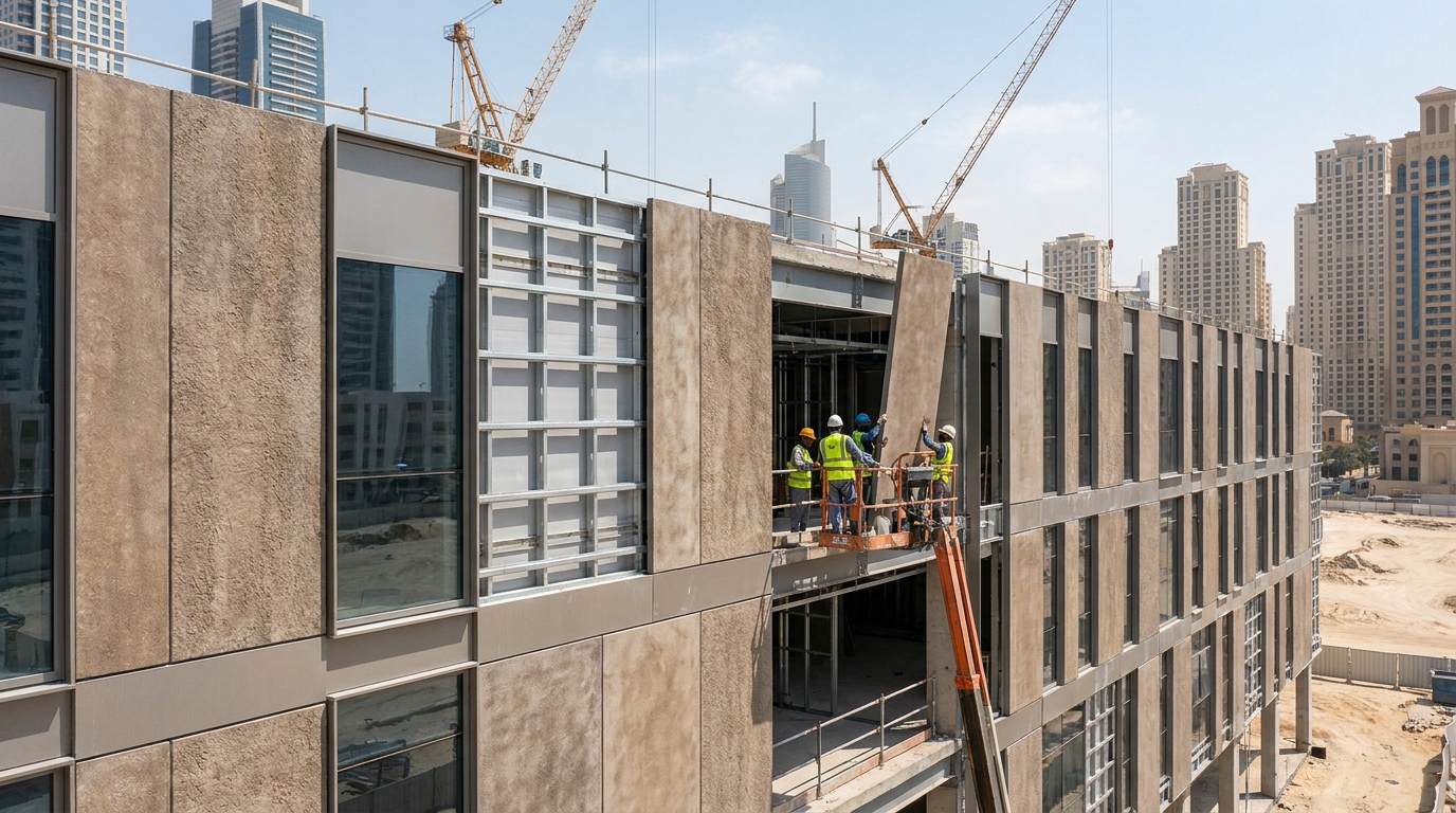Fiber Cement Cladding & Facade Panels for UAE Building Exteriors